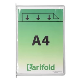 Bemutatótábla DJOIS A/4 álló felül nyitott fehér 10 darabos