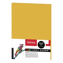 Fénymásolópapír színes OPTIMA A/4 80 g gold 100 ív/csomag