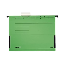 Függőmappa oldalvédelemmel LEITZ Alpha Standard A/4 karton zöld 25 darabos