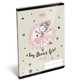 Füzet kockás LIZZYSULI A/5 32 lapos 27-32 Tiny Dancer Lovely Ballerina