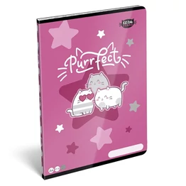 Füzet sima LIZZYSULI A/4 32 lapos 80-32 Kittok Stars Purrfect