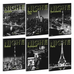 Füzet vonalas ARS UNA A/4 40 lapos Extra kapcsos Night Life