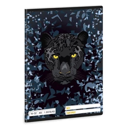 Füzet vonalas ARS UNA A/5 32 lapos 14-32 1.osztályos Black Panther