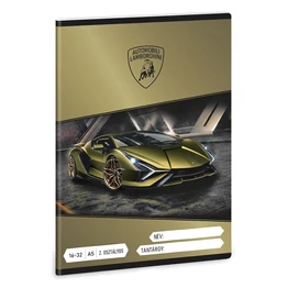 Füzet vonalas ARS UNA A/5 32 lapos 16-32 2.osztályos Lamborghini 5523