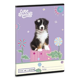 Füzet vonalas ARS UNA A/5 32 lapos 12-32 3.osztályos Cute Animals-Aussie