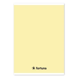 Füzet vonalas FORTUNA Monocolor A/5 32 lapos pasztell sárga