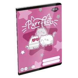 Füzet vonalas LIZZYSULI A/5 32 lapos 14-32 1.osztályos  Kittok Stars Purrfect