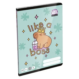 Füzet vonalas LIZZYSULI A/5 32 lapos 16-32 2.osztályos Lollipop Capybara