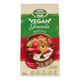 Granola CERBONA Vegán piros gyümölcsös 300 g