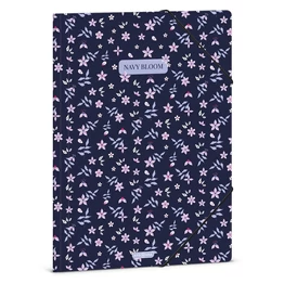 Gumis mappa ARS UNA A/4 Navy Bloom