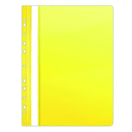 Gyorsfűző DONAU A/4 műanyag lefűzhető citromsárga