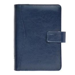 Gyűrűs kalendárium SATURNUS M231 sárga lapos kék műbőr 2026.