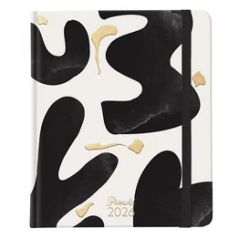 Határidőnapló PLANALL New Classic B/5 heti keményfedelű gumis Canvas 2026.