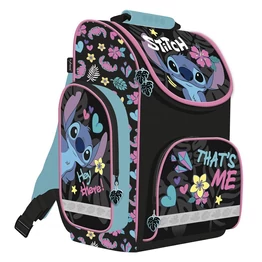 Iskolatáska Lilo és Stitch kompakt fekete