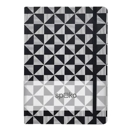 Jegyzetfüzet vonalas SPOKO A/5 96 lapos gumis keményfedeles mozaik