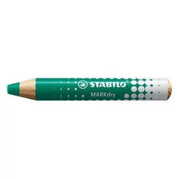 Jelölőceruza STABILO MARKdry fehér táblákhoz és flipchartpapírhoz vastag kerek heggyel zöld