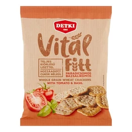 Keksz DETKI VitálFitt paradicsomos-bazsalikomos teljes kiőrlésű 100 g