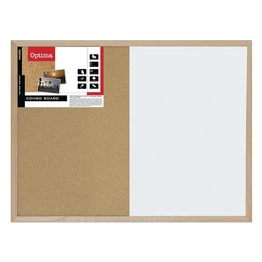 Kombitábla OPTIMA parafa mágneses fakeret 30x40 cm