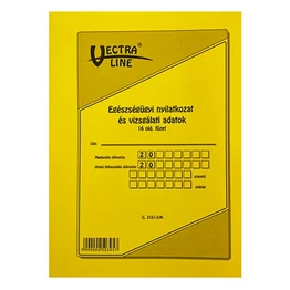 Nyomtatvány egészségügyi nyilatkozat és vizsgálati adatok VECTRALINE A/6 álló 16 lapos