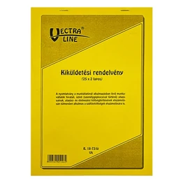 Nyomtatvány kiküldetési rendelvény VECTRALINE A/4 álló 25x2 lapos