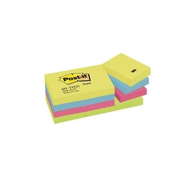Öntapadós jegyzettömb 3M Post-it 38x51mm energikus színek 12x100 lapos