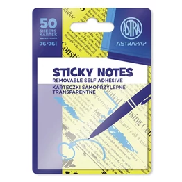 Öntapadós jegyzettömb ASTRA PAP fehér 75x75 mm 50 lap