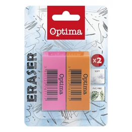 Radír OPTIMA neon 2db/bliszter
