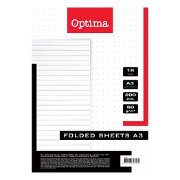 Rovatolt ív OPTIMA A/3 vonalas 60 g 200 íves