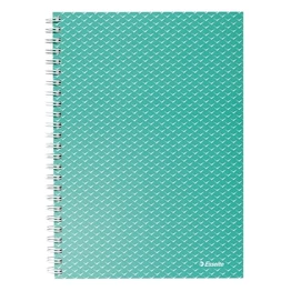 Spirálfüzet kockás ESSELTE A/5 80 lapos Colour Breeze zöld