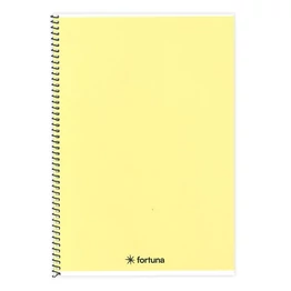 Spirálfüzet vonalas FORTUNA Monocolor A/5 70 lapos pasztell sárga