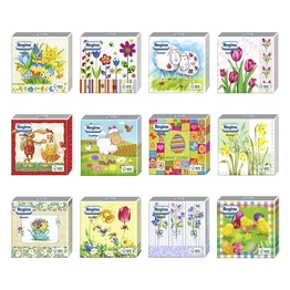 Szalvéta REGINA Húsvéti 1 rétegű 33x33 cm 20 lapos vegyes mintás