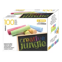 Táblakréta CREATIVE JUNGLE színes kerek 100 darabos