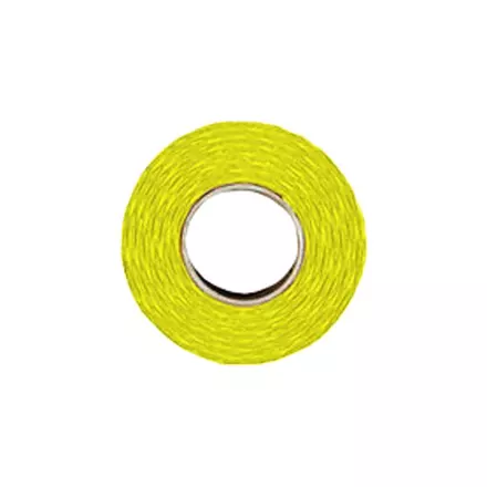 Árazószalag FORTUNA 22x12 mm perforált sárga 10 tekercs/csomag