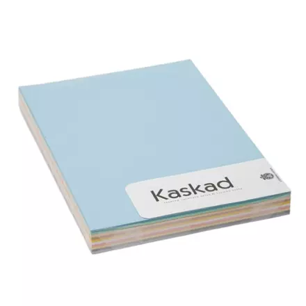 Dekorációs karton KASKAD Lessebo Colours A/4 2 oldalas 225 gr pasztell vegyes színek 10x10 ív/csomag