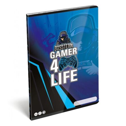 Füzet LIZZY CARD A/4 40 lapos sima Gamer 4 life