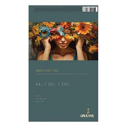 Akvarell rajztömb CREATIVE A/4 230 g 20 íves