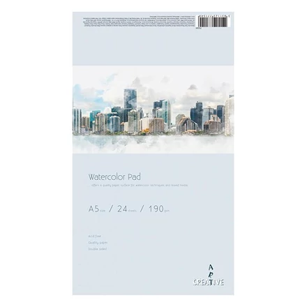 Akvarell rajztömb CREATIVE A/5 190 g 24 íves