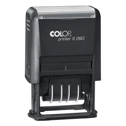 Bélyegző dátum COLOP Printer S260 fekete ház fekete párna