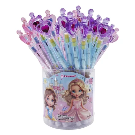 Ceruza tolóbetétes BENSIA kupakdísszel hercegnő