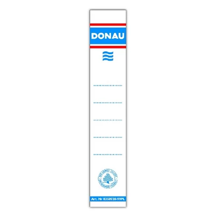 Cserecímke iratrendezőhöz DONAU 75 mm 33x153 cm öntapadós fehér