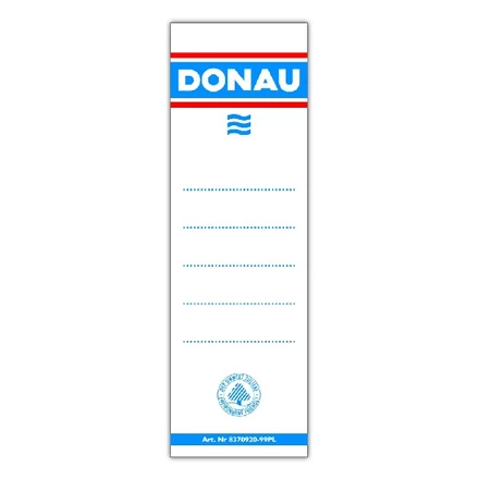 Cserecímke iratrendezőhöz DONAU 48x153 cm kétoldalas fehér