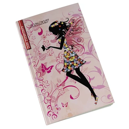 Diák zsebkönyv REALSYSTEM papírborító 125x205mm tündér 2026-2027