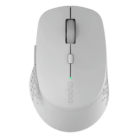 Egér vezeték nélküli RAPOO M300 bluetooth 2,4 GHz 6 gombos világosszürke