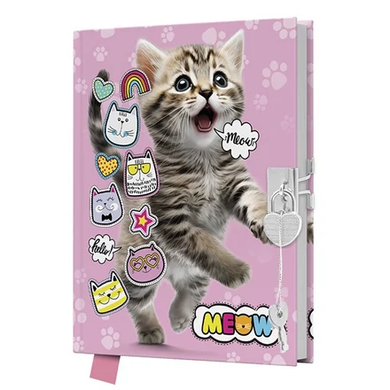 Emlékkönyv JUNIOR Cicás lakattal