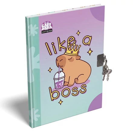 Emlékkönyv LIZZYSULI A/5 keményfedeles Lollipop Capybara