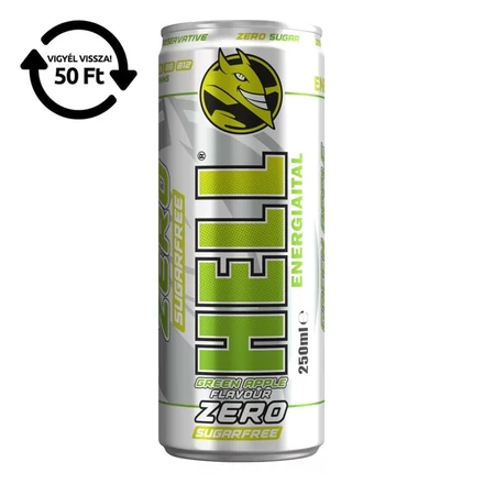 Energiaital HELL Zero Green apple 0,25L DRS