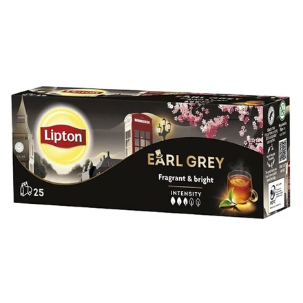 Fekete tea LIPTON Earl Grey 25x1,5 g