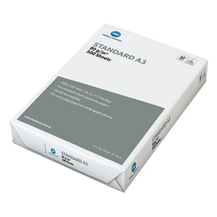 Fénymásolópapír KONICA MINOLTA Standard A/3 80 g 500 ív/csomag