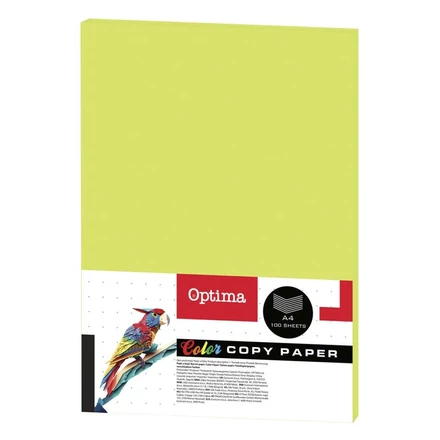 Fénymásolópapír színes OPTIMA A/4 75 g neon zöld 100 ív/csomag