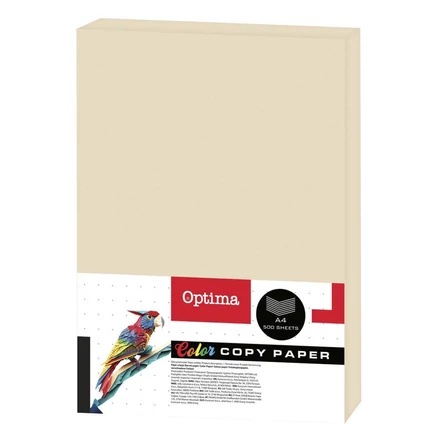 Fénymásolópapír színes OPTIMA A/4 80 g pasztell krém 500 ív/csomag